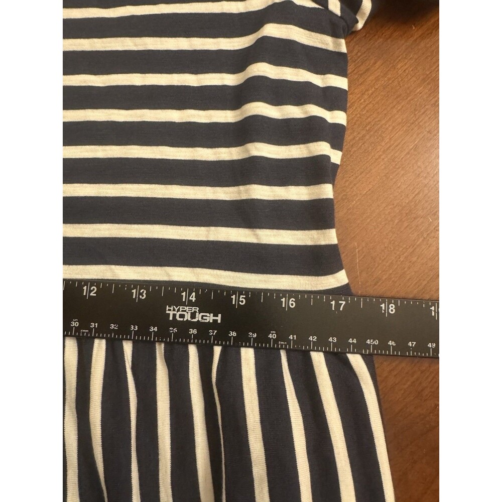 Boden Emma Tiered Jersey Midi Dress Blue and White Stripes SIZE 8P - Picture 14 of 14